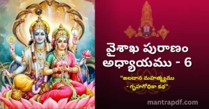 Vaisakha Puranam - Day 6