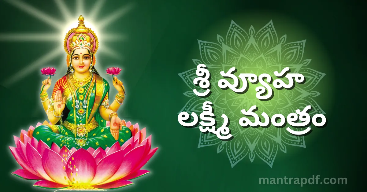 Sri Vyuha Lakshmi Mantram
