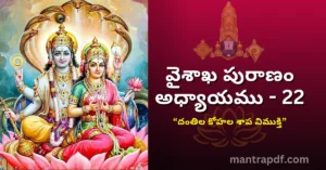 Vaisakha Puranam – Day 22