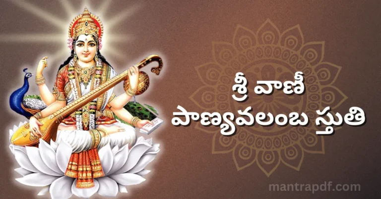 Sri Vani Panyavalamba Stuti