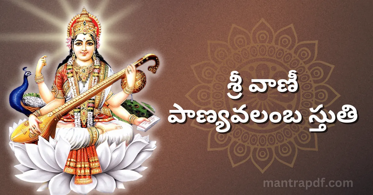 Sri Vani Panyavalamba Stuti
