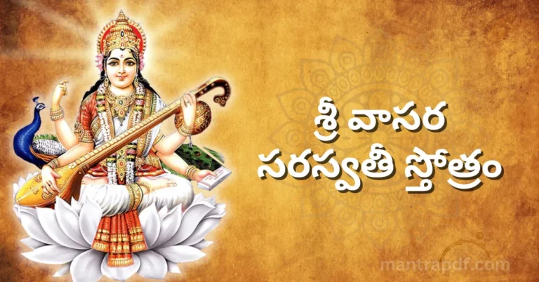 Sri Vasara Saraswati Stotram