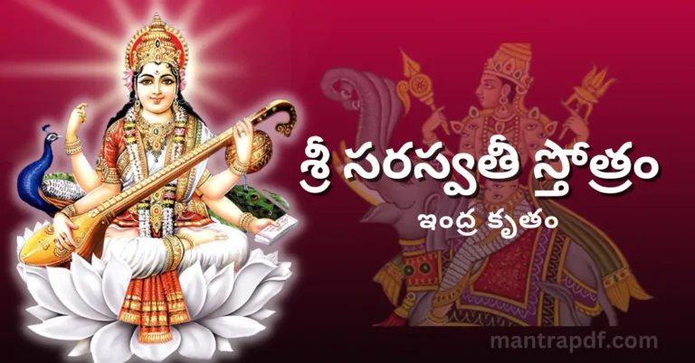 Sri Saraswati Stotram - Indrakrutam