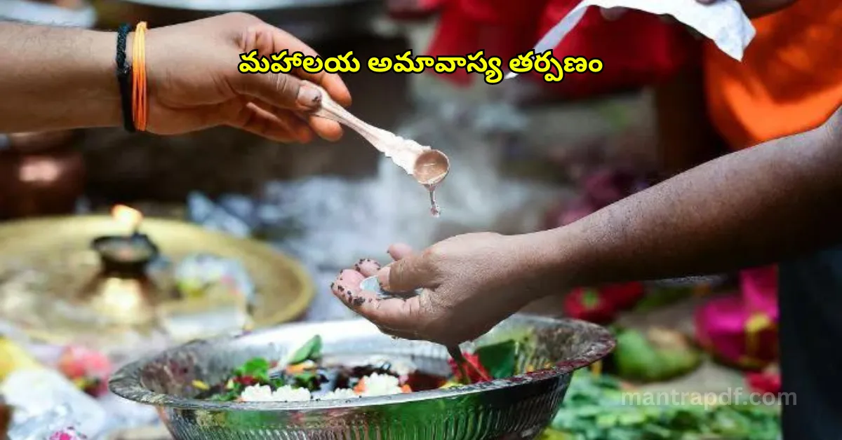 Mahalaya Amavasya Tarpanam